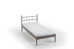 Lalas-S Metalen Bedframe, 90x200 cm, Bruin