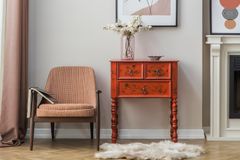 Salt Mini-Consoletafel, Rood