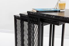 Valencia Bijzettafel Set, 3-Dlg, Marmer Patroon