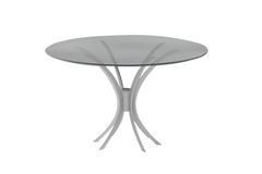 Leon Ronde Metalen Eettafel, Zilver