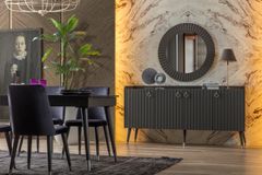 Orenda Dressoir Spiegel, Antraciet