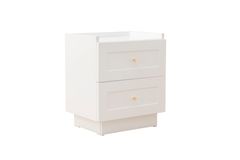 Henry Nachtkastje, 2 Laden, Wit