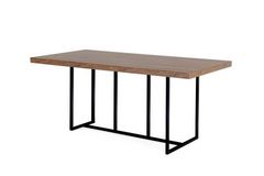 Pandora 6-10 Seat Fixed Dining Table, Walnut