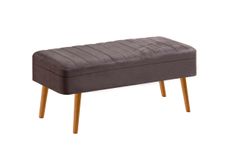 Vina Opbergbank Gestoffeerd, Pijnboom & Grijs