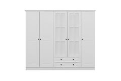 Tideway Crown Kledingkast met 5 Deuren en 2 Lades, 190 cm, Wit