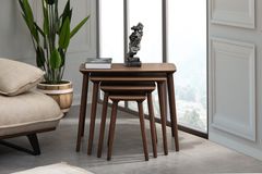 Luci Zettafels, 4 Stuks, Walnoot