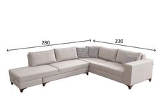 Masse Hoekbank Links, Creme