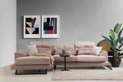 Fri̇do Hoekbank Links, Beige