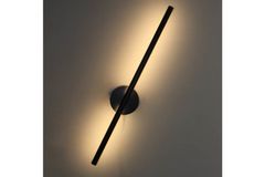 Long Led-Wandlamp, Zwart