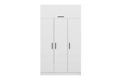 Medway Tideway Kledingkast met 3 Deuren en Bovenkast, Wit
