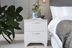 Great Ouse Bedside Table, White