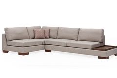 Tulip Hoekbank Links, Creme (Zonder pouf)