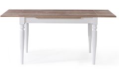Coleman 4 - 6 Seat Extendable Dining Table, Oak & White