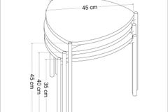 Medway Lenny Zettafelset , 3 Delig, Antraciet