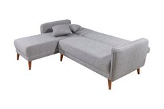 Aqua Corner Sofa Bed, Grey