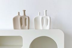 Lotus & Celery Ceramic Vase Set, Beige