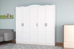 Desert 5 Door Wardrobe, White