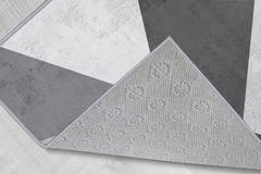 Rovigo Patterned Rug, 100 x 200 cm, Grey