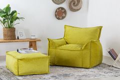 Notre Fauteuil met Hocker, Groen