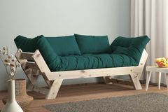 Woodesk Aller Massief 2-Zitsbank, Groenblauw en Wit
