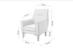 Liones Fauteuil, Creme
