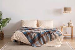 Luna Simply Colors Dekbedovertrekset van Gewassen Katoen, Poeder, Tweepersoons