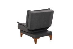 Kelly Fauteuil In Linnen Stof, Antracietgrijs
