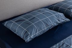 Luna Stella Ranforce Duvet Cover Set, Single Size, Blue
