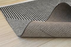 Cobbler Moderne Kelim Gestreept, 100x150 cm , Zwart & Wit