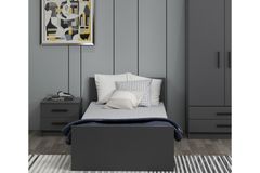 Tideway Single Bed, 90 x 190 cm, Anthracite