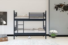 Star Stapelbed, 90x190 cm, Zwart en Antraciet