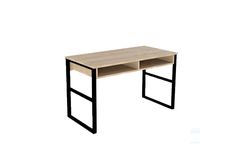 Misto Study Desk with Metal Legs, Oak