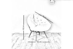 Berta Floki Fauteuil, Rookgrijs