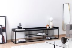 Lola Tv-Meubel, Zwart, 180 Cm