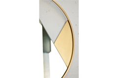 Freia Ronde Spiegel, Mat Goud, 02