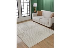 Davy Plain Rug, 160 x 230 cm, Cream