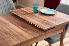 Lydiana Eettafelset voor 6 Personen, 130x80 cm, Grijs