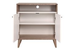 London Hallway Storage Cabinet, Light Wood