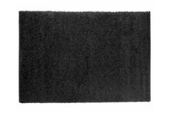 Piave Plain Shaggy Rug, 120 x 120 cm, Black