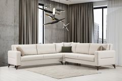 Kristal Hoekbank, Beige
