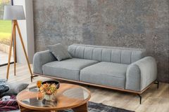 Jazz 3-Zitsbank, Grijs (Kleurkeuze Stof In Showroom)