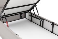 Luna Sage Boxspring Set, 90x190 cm, Grijs