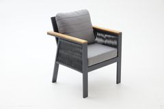 Capella Dubbele Tuinloungeset, Antraciet