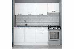 Volterra Keukenkast, 220 cm, Wit