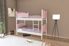 Blatt Stapelbed, 90x190 cm, Roze