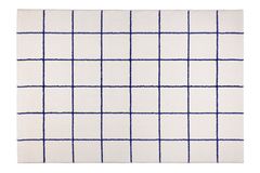 Emma Rug, 80 x 150 cm, White & Navy