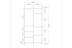 Dynamic Kledingkastmodule met 2 Deuren, 07
