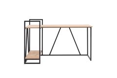 Lissa Corner Study Desk, Black