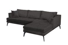 Bailey Corner Sofa Right Chaise, Charcoal