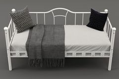 Camelia Metalen Bedbank, 90x190 cm